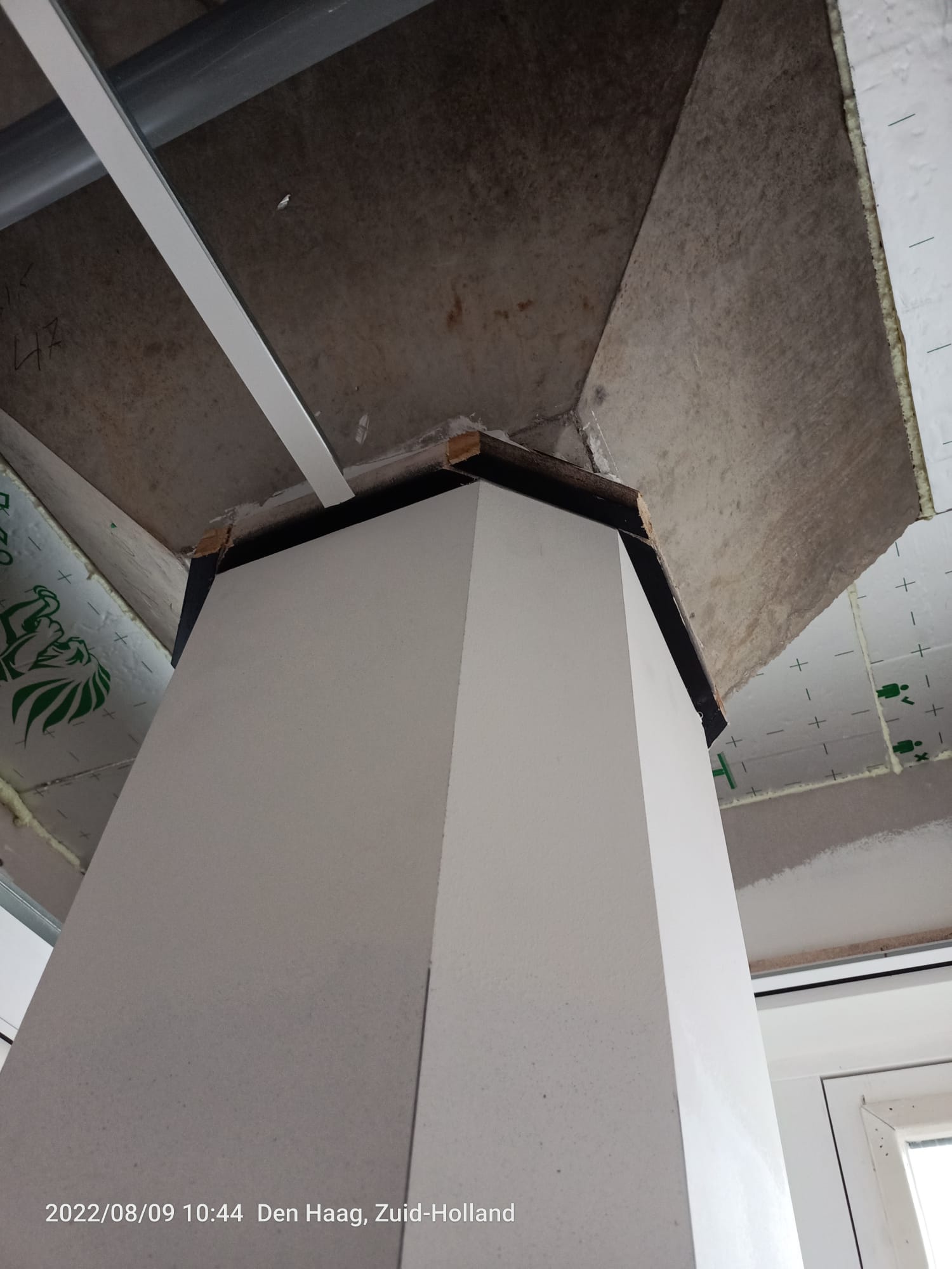 Ceiling preparation before