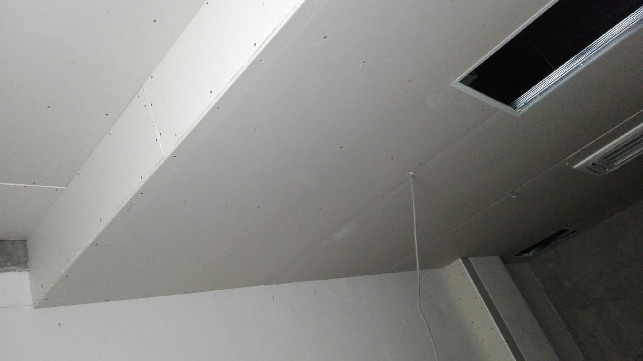 Interior wall structure after